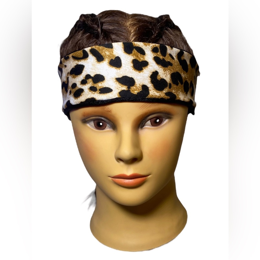 Leopard Print Rave Anti Sweat Headband Sweatband